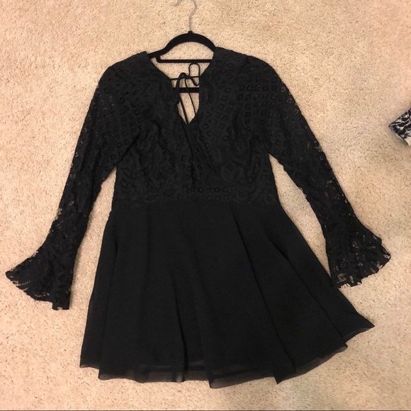 TULAROSA BLACK DRESS - Picture 4 of 6